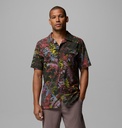 Camisa Columbia Tech Trail Utility - Washed Red/Geofern Greenscape