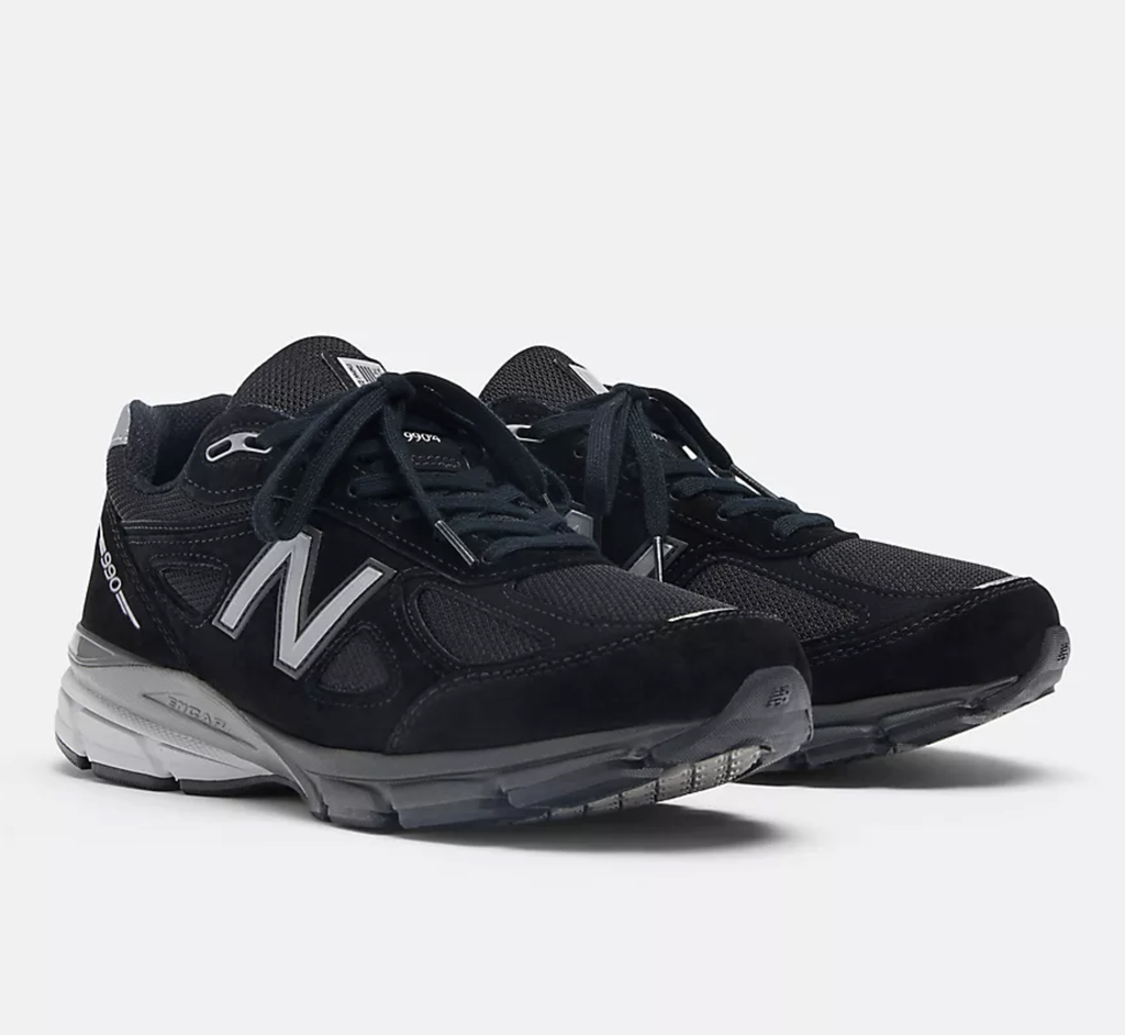 Zapatillas New Balance Made in USA 990BL4 - Black con Grey 006 y White