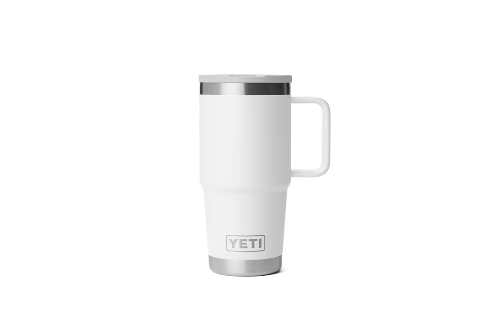 Taza de Viaje con Pajita Yeti Rambler 20 oz (591 ml) - White/White