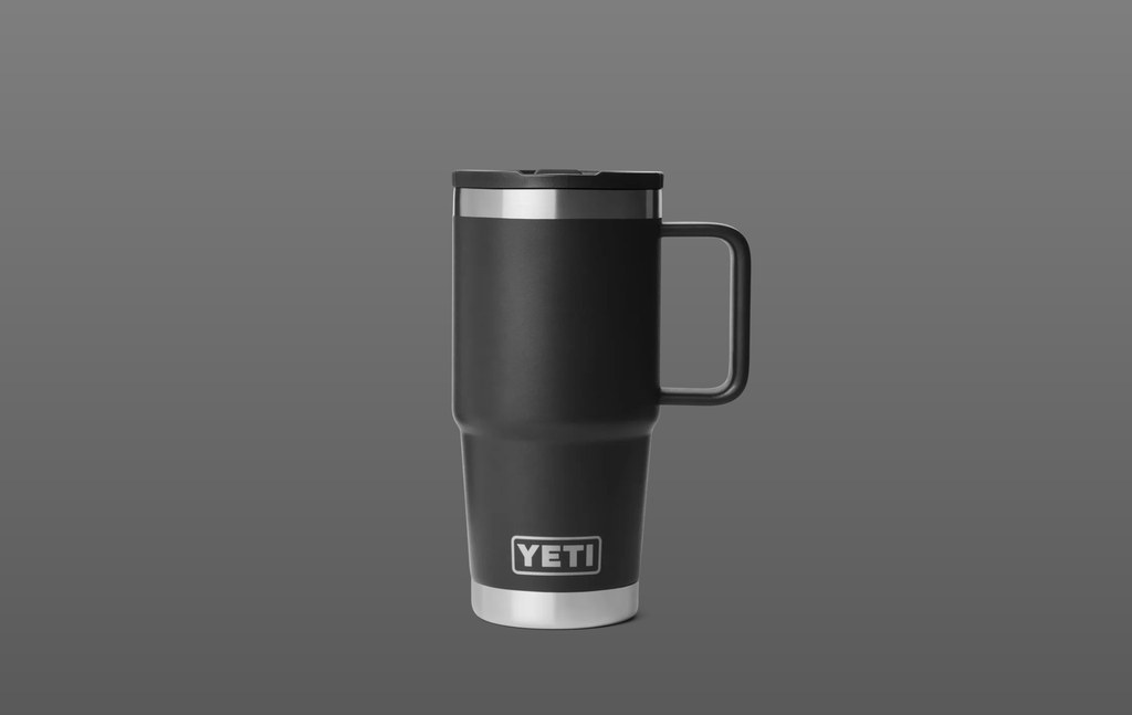 Taza de Viaje con Pajita Yeti Rambler 20 oz (591 ml) - Black/Black