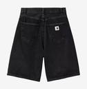 Pantalón Corto Carhartt Wip W' Brandon - Black (stone washed) (Mujer)