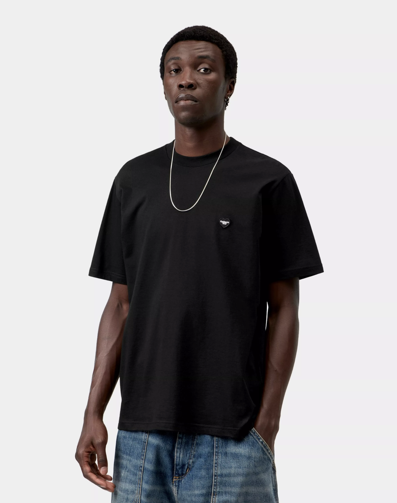 Camiseta Carhartt WIP Small Heart - Black/Black