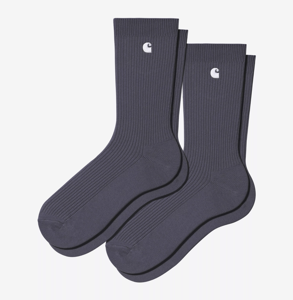 Calcetines Carhartt WIP Madison Pack de 2 - Shady Purple/White + Shady Purple/White