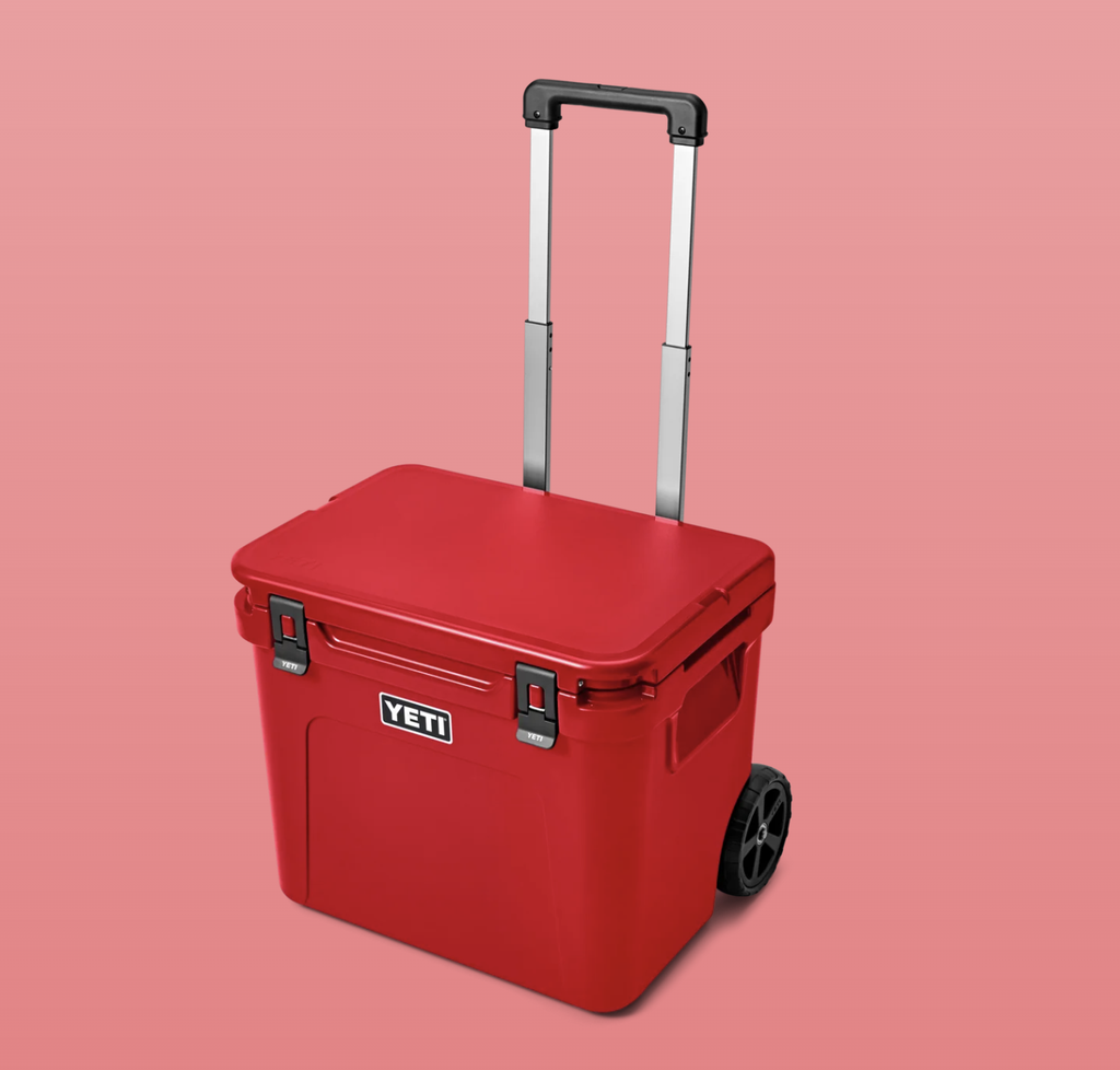 Nevera Portátil con Ruedas Yeti Roadie 60 - Rescue Red