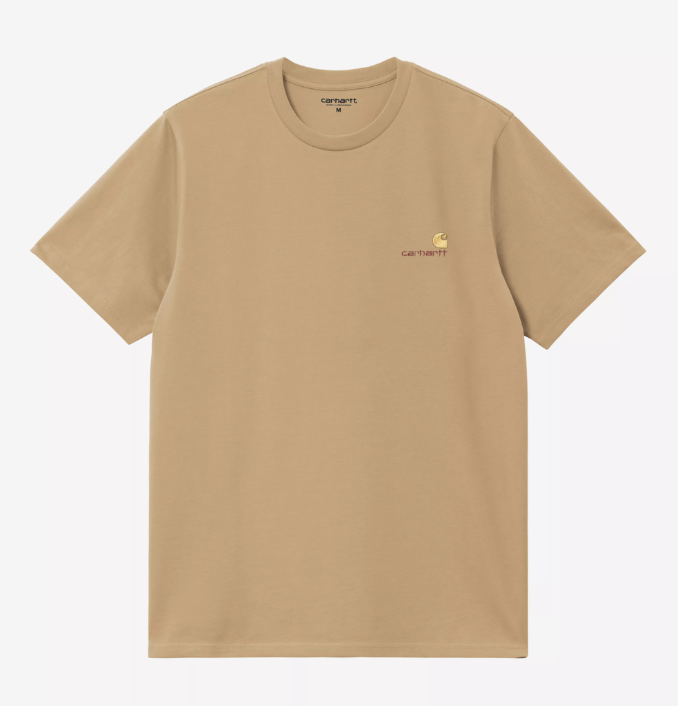 Camiseta Carhartt WIP American Script - WIP Dusty H