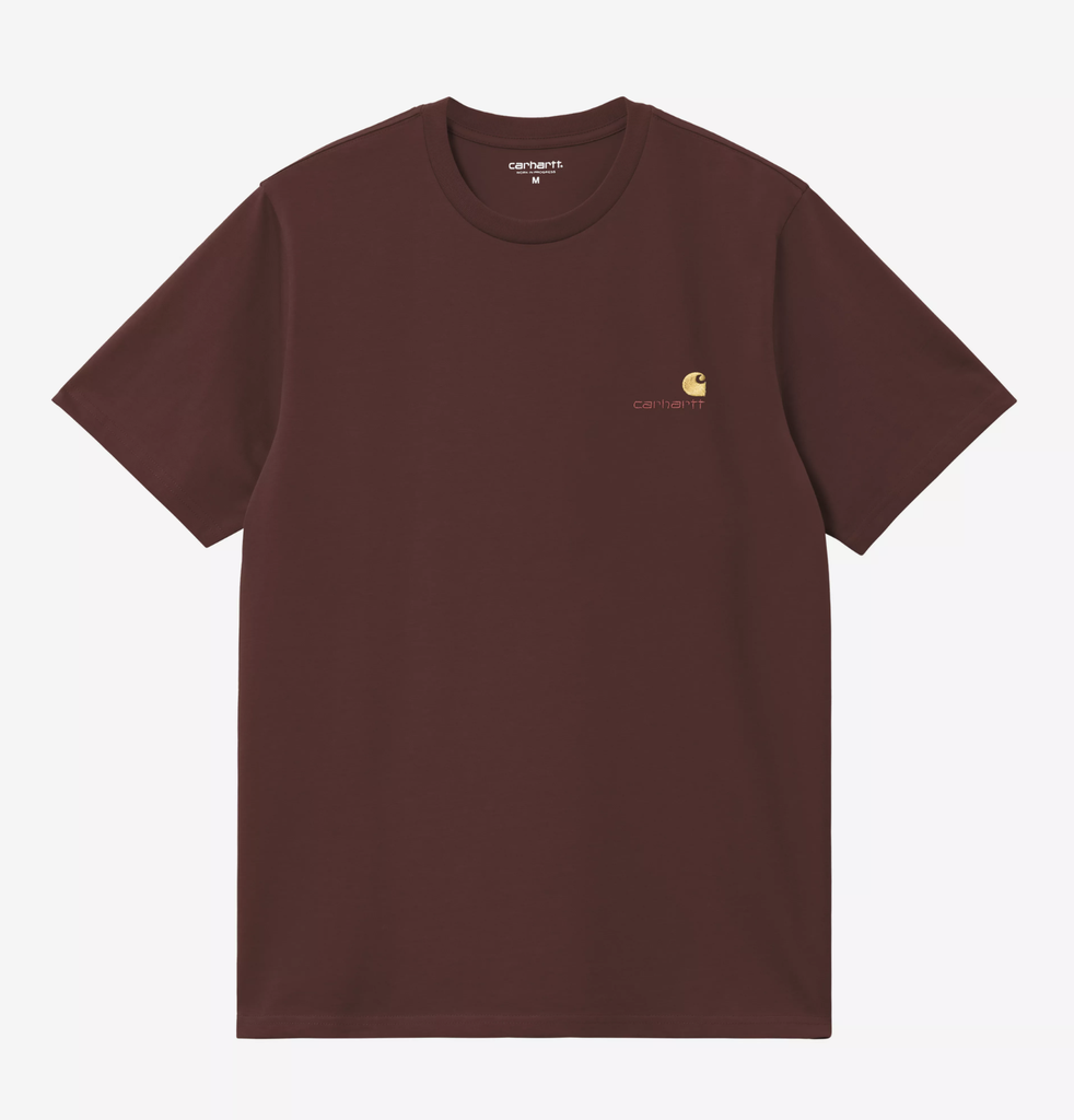 Camiseta Carhartt WIP American Script - Amarone