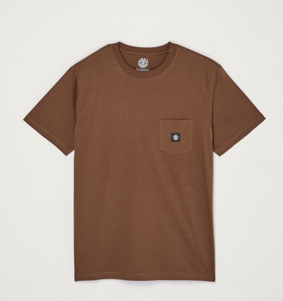 Camiseta Element Icon Label Pocket - Sepia