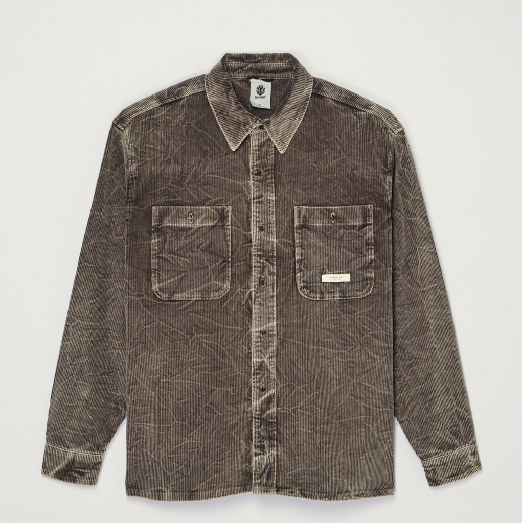 Camisa Element Relax Washed - Stone Gray