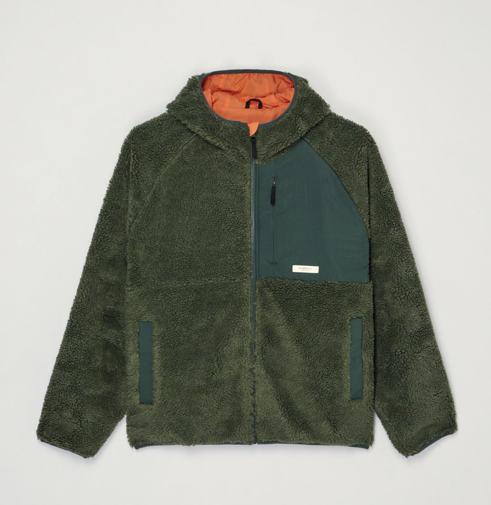 Sudadera Reversible Element Wolfe Sherpa - Bronze Green