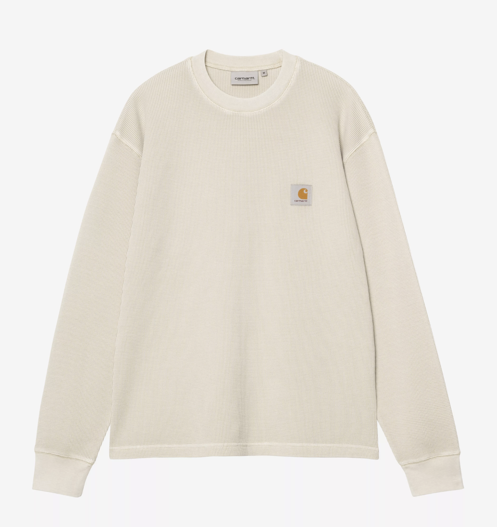 Camiseta de Manga Larga Carhartt WIP Vista Waffle - Fleur De Sel (Garment dyed)