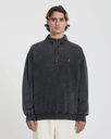 Sudadera con Media Cremallera Volcom Single Stone - Light Acid Black