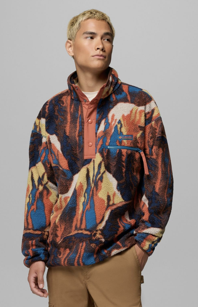 Chaqueta Polar Columbia Helvetia II Printed Hoodie - Teak Brown Soarin