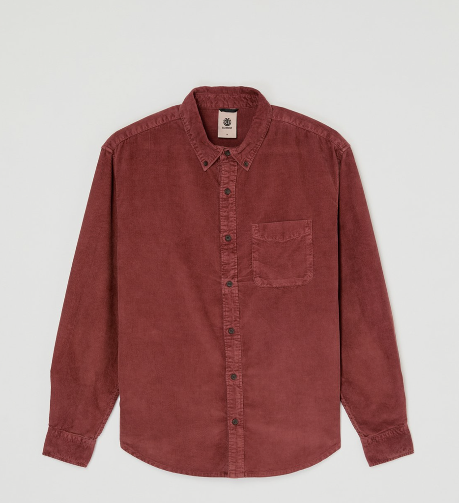 Camisa Element Button Down Regular Corduroy - Apple Butter