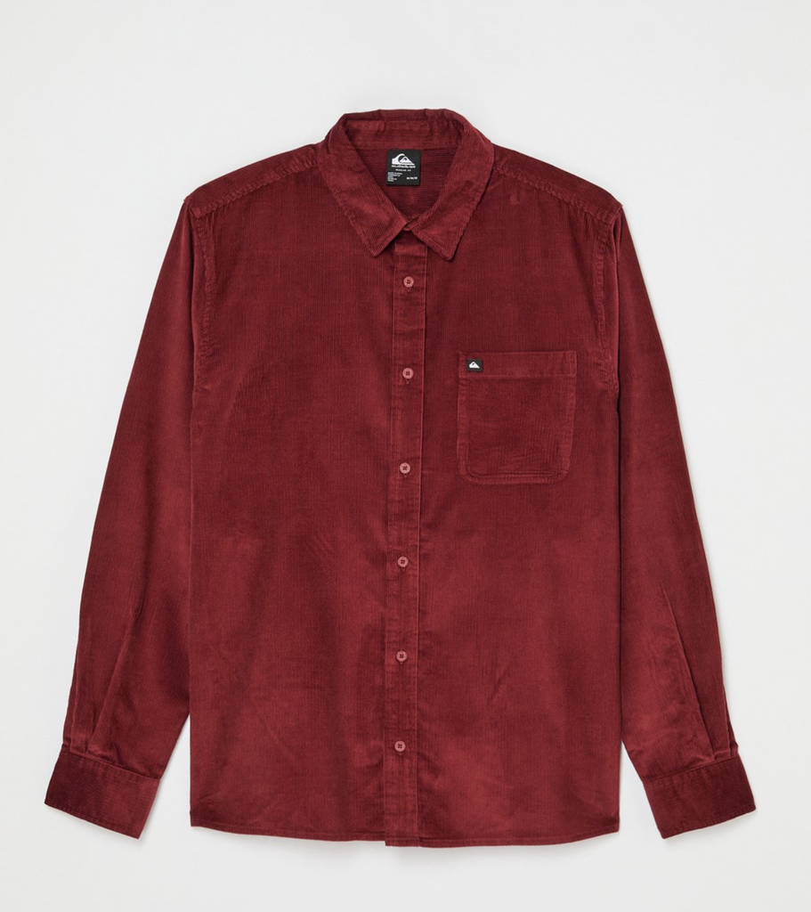 Camisa Quiksilver Smoke Trail Cord - Oxblood Red