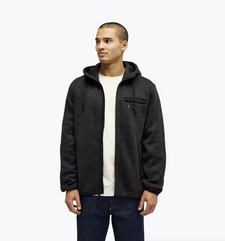 Sudadera con Cremallera Quiksilver Keller Outdoor - Black