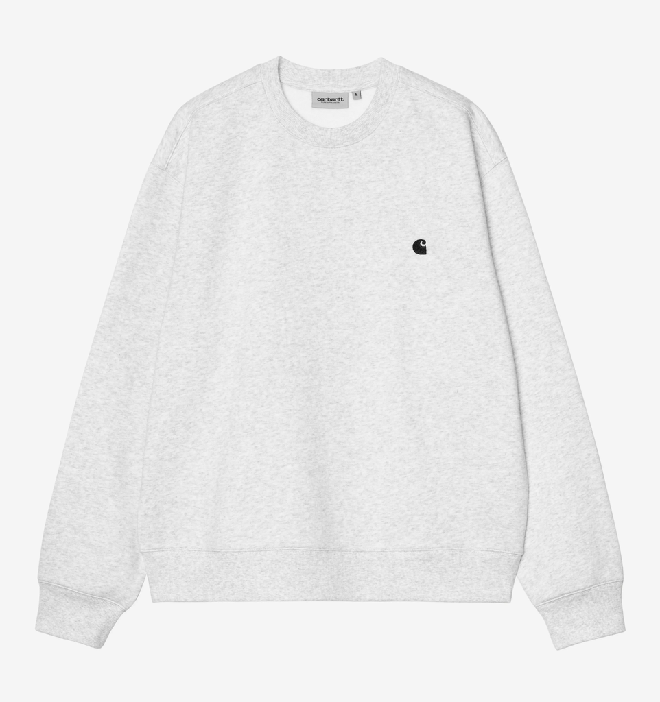 Sudadera Carhartt WIP Mack - Ash Heather/Black