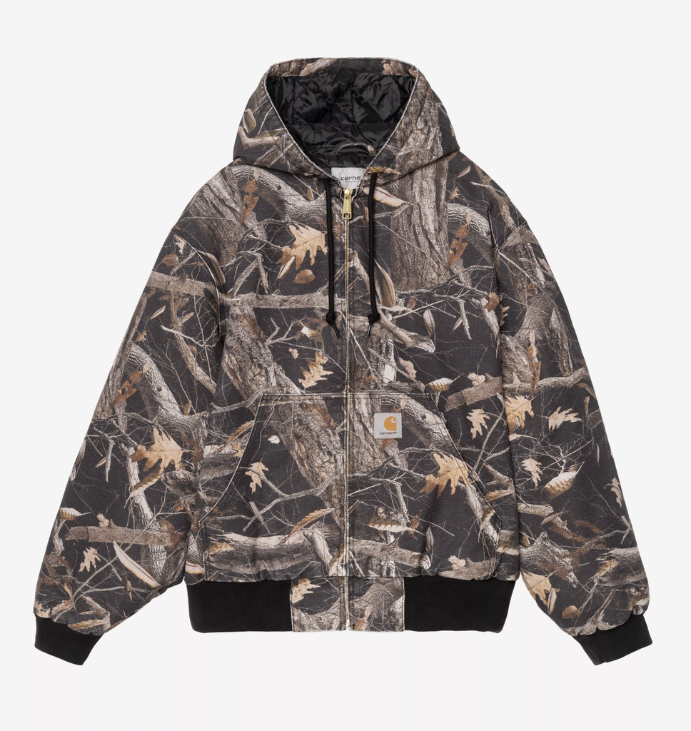 Chaqueta Carhartt WIP OG Active - Camo Feather Tree/Black (Heavy stone wash)
