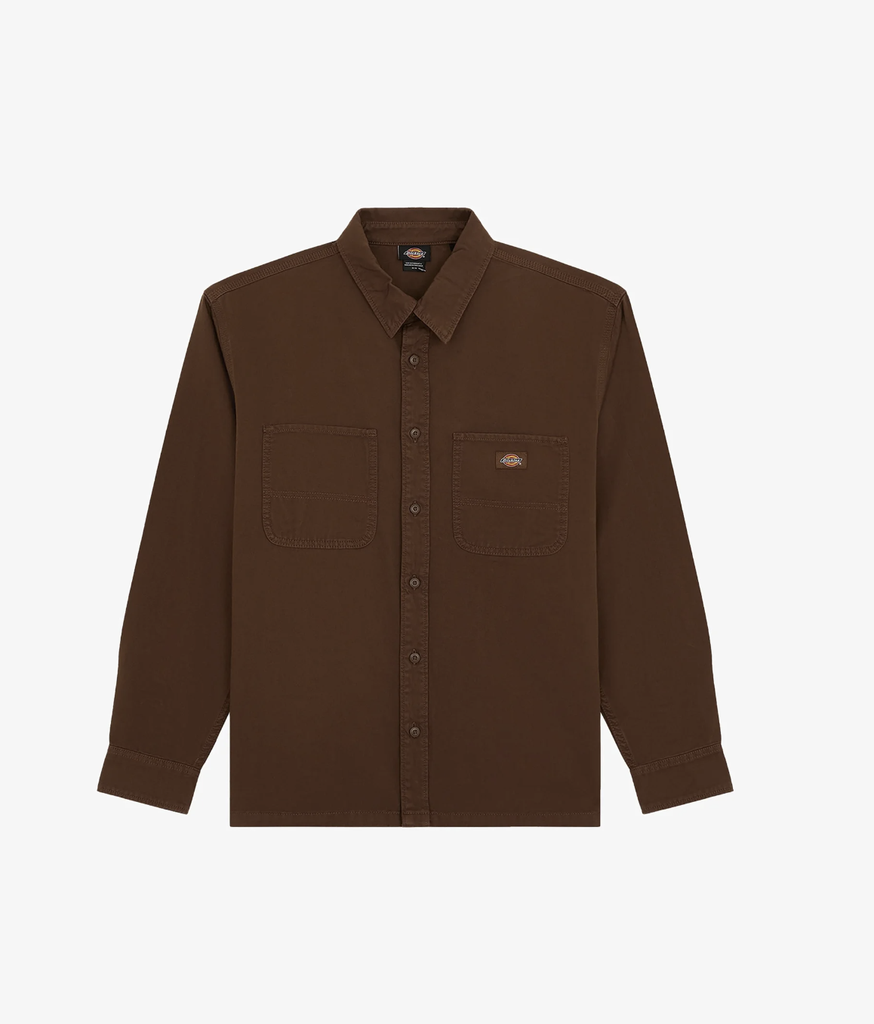 Camisa Manga Larga Dickies Garment Dyed - Timber Brown