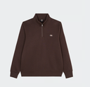 Sudadera con Media Cremallera Dickies Oakport - Chocolate Brown