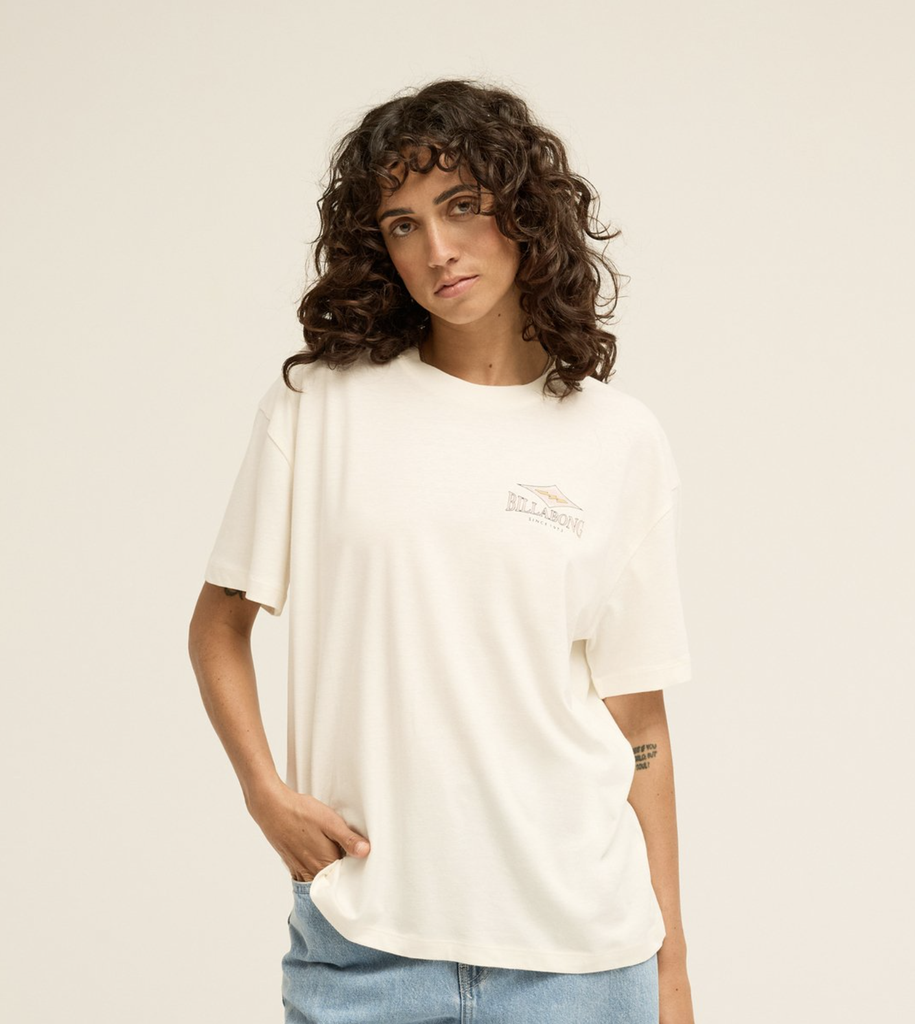 Camiseta Billabong Heritage Backer - Salt Crystal