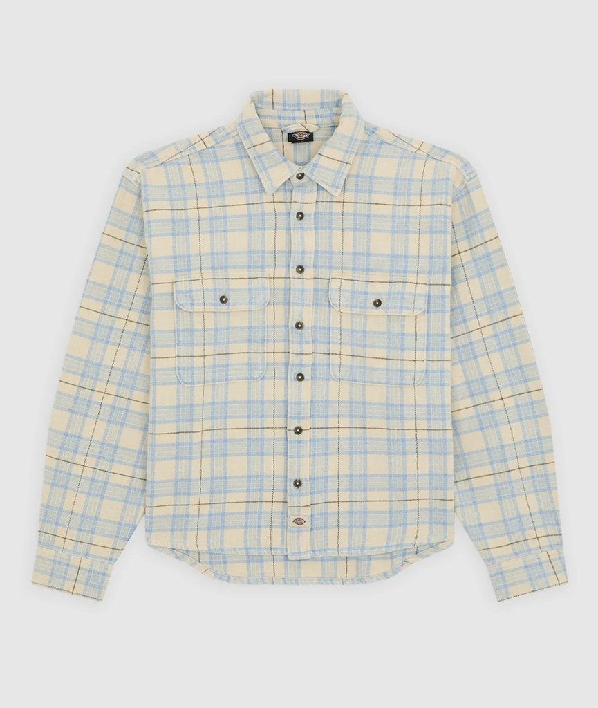 Camisa Dickies Dad Flannel - Wood Ash
