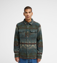 Camisa Rvca Dayshift Blanket Flannel - Hunter Green