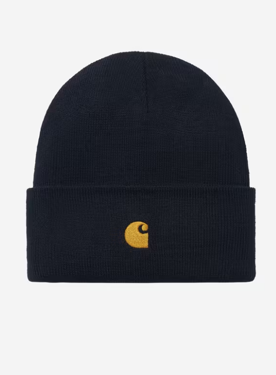 Gorro De Invierno Carhartt WIP Chase - Dark Navy/Gold