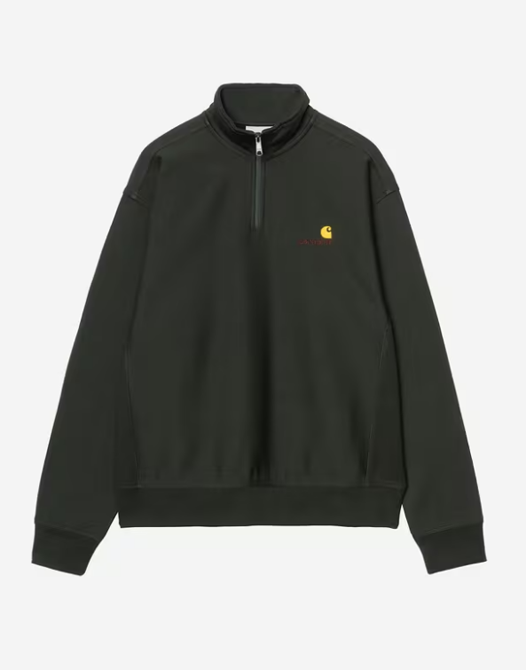 Sudadera Sin Capucha Con Cremallera Carhartt WIP American Script - Raven