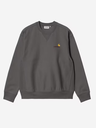 Sudadera Sin Capucha Carhartt WIP American Script - Graphite
