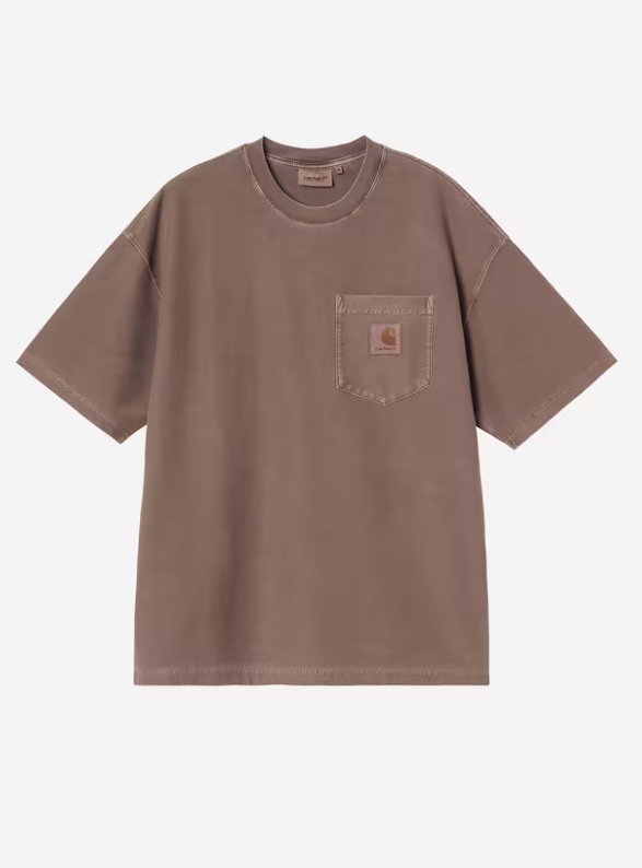 Camiseta Carhartt WIP S/S Loose Pocket - Tobacco (Garment Dyed)