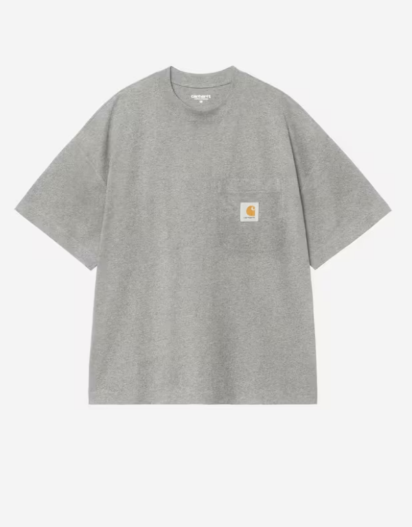 Camiseta Carhartt WIP S/S Work Pocket - Grey Heather