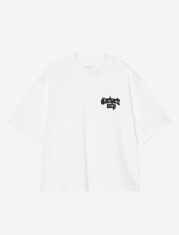Camiseta Carhartt W' S/S Blackletter - White