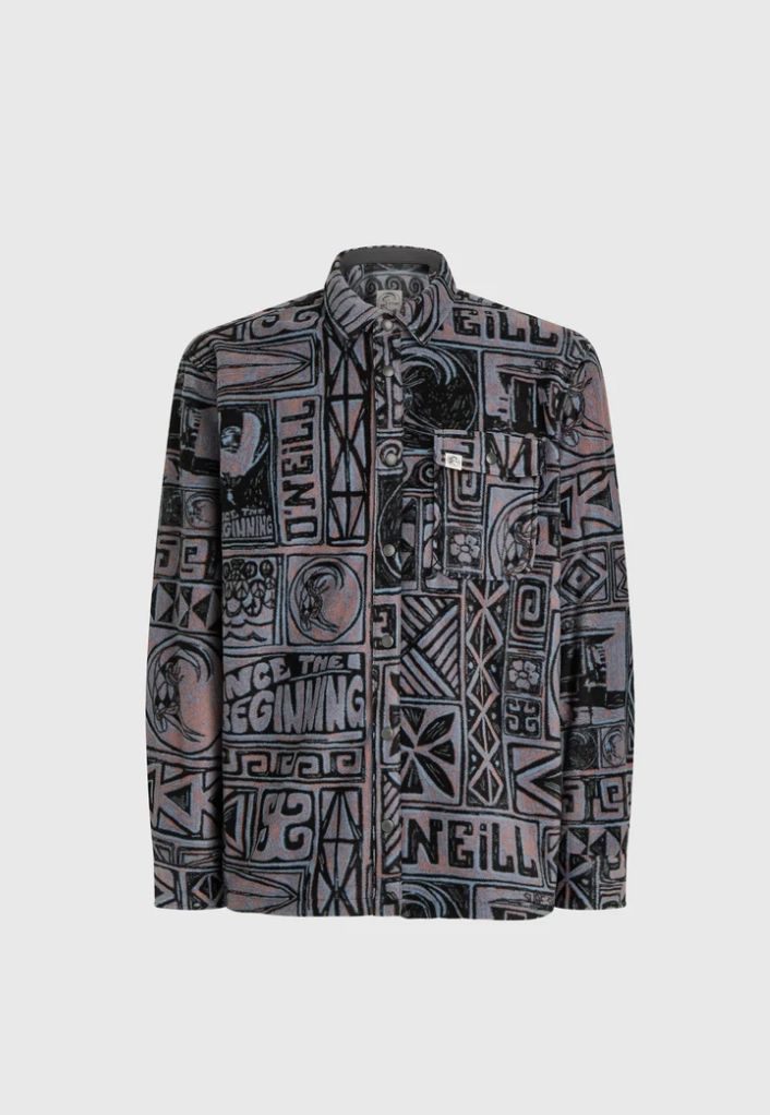 Camisa O'neill Superfleece - Purple Stamps