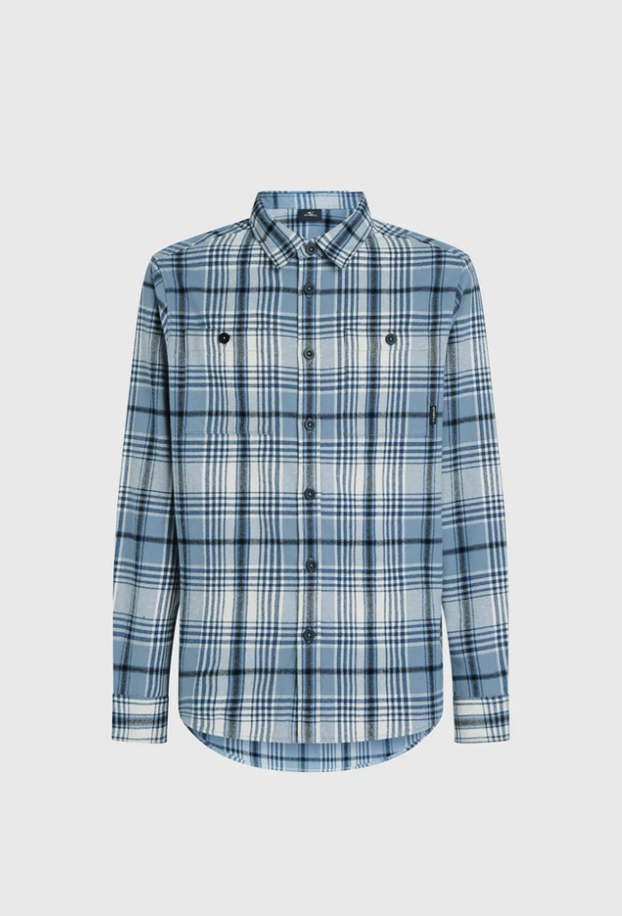 Camisa O'neill Must Have Flannel -  Blue Pig Check Plaid