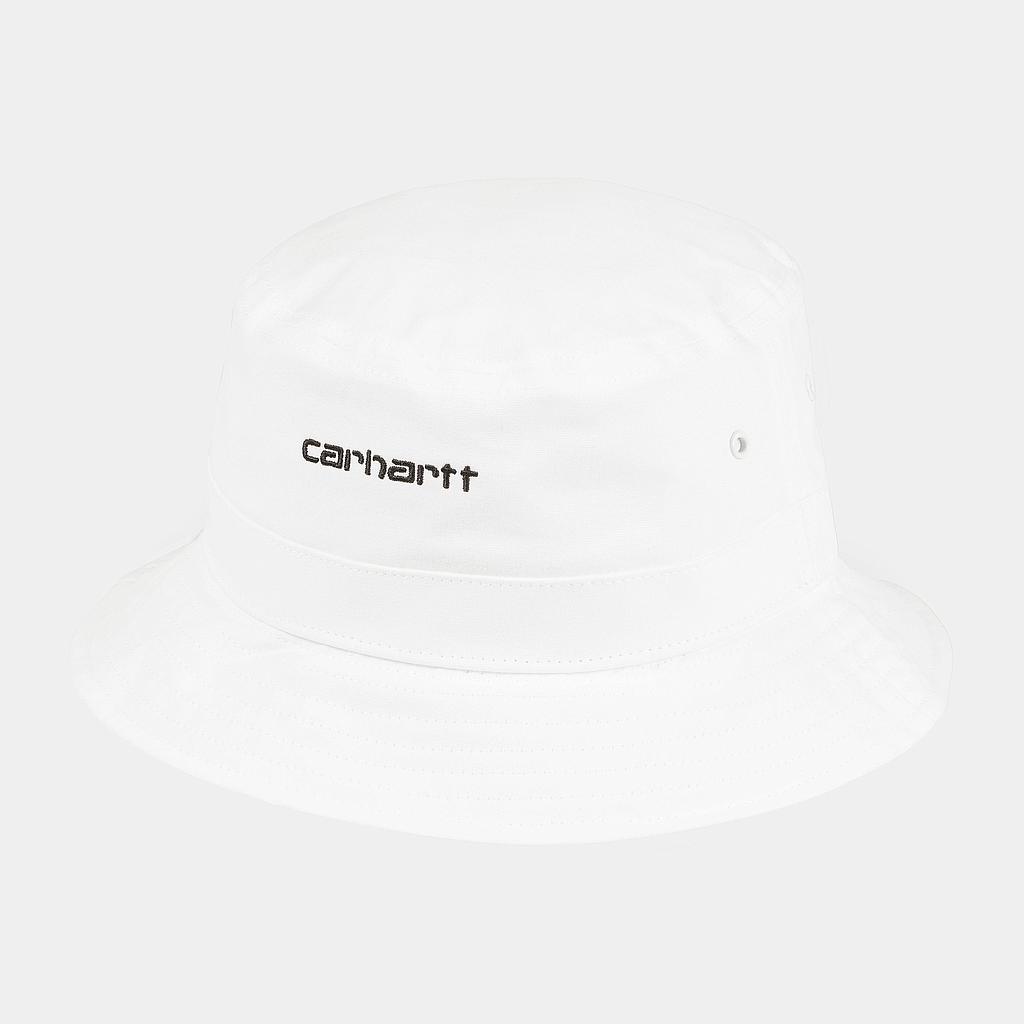 Gorro Carhartt Wip Script Bucket Hat - White/Black