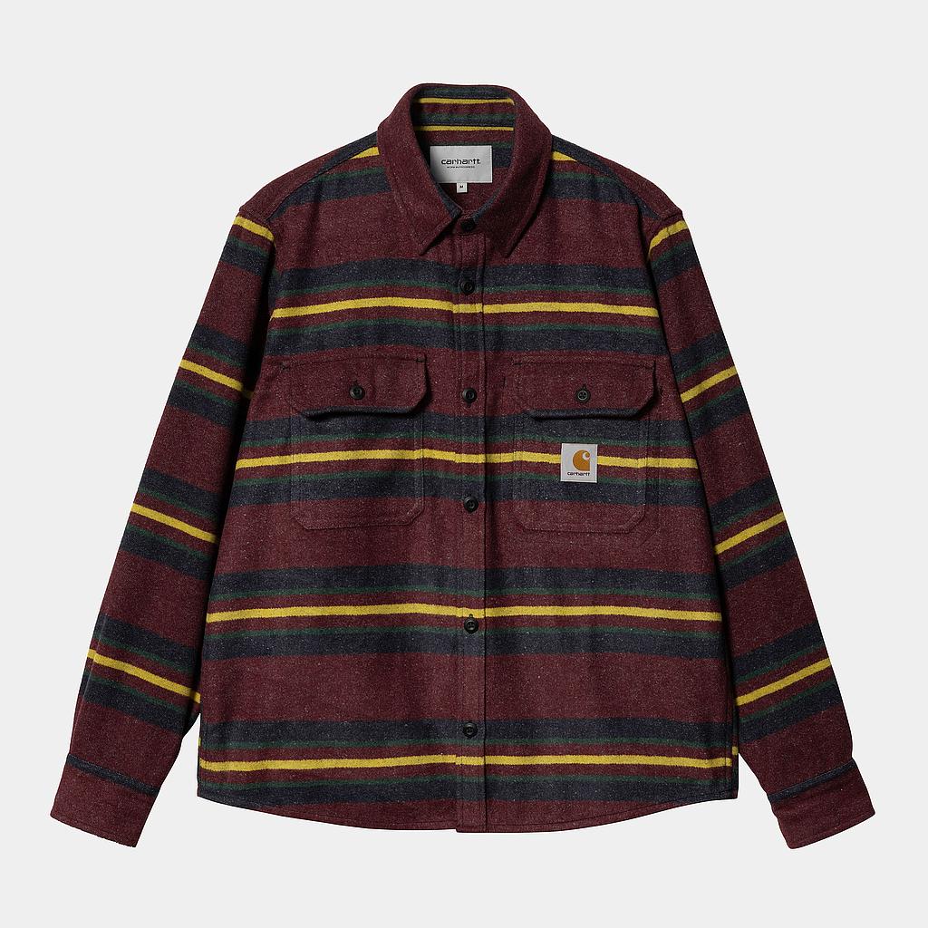 Camisa Carhartt Wip Oregon - Bordeaux