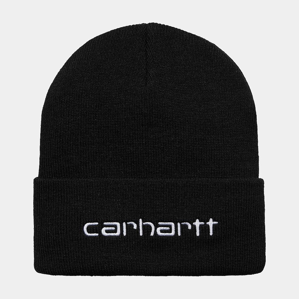 Gorro Carhartt WIP Script Beanie - Black/White