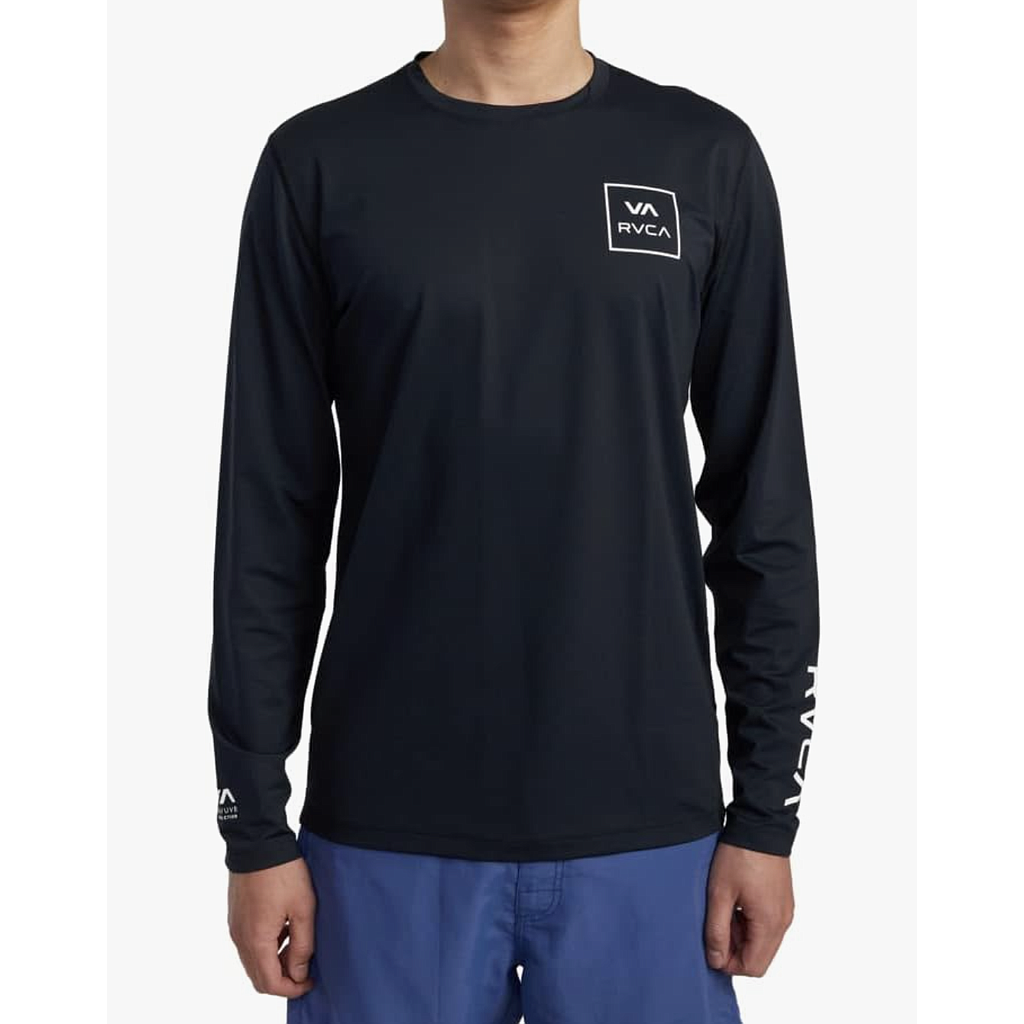 Camiseta de Licra Rvca L/S Surf - Black
