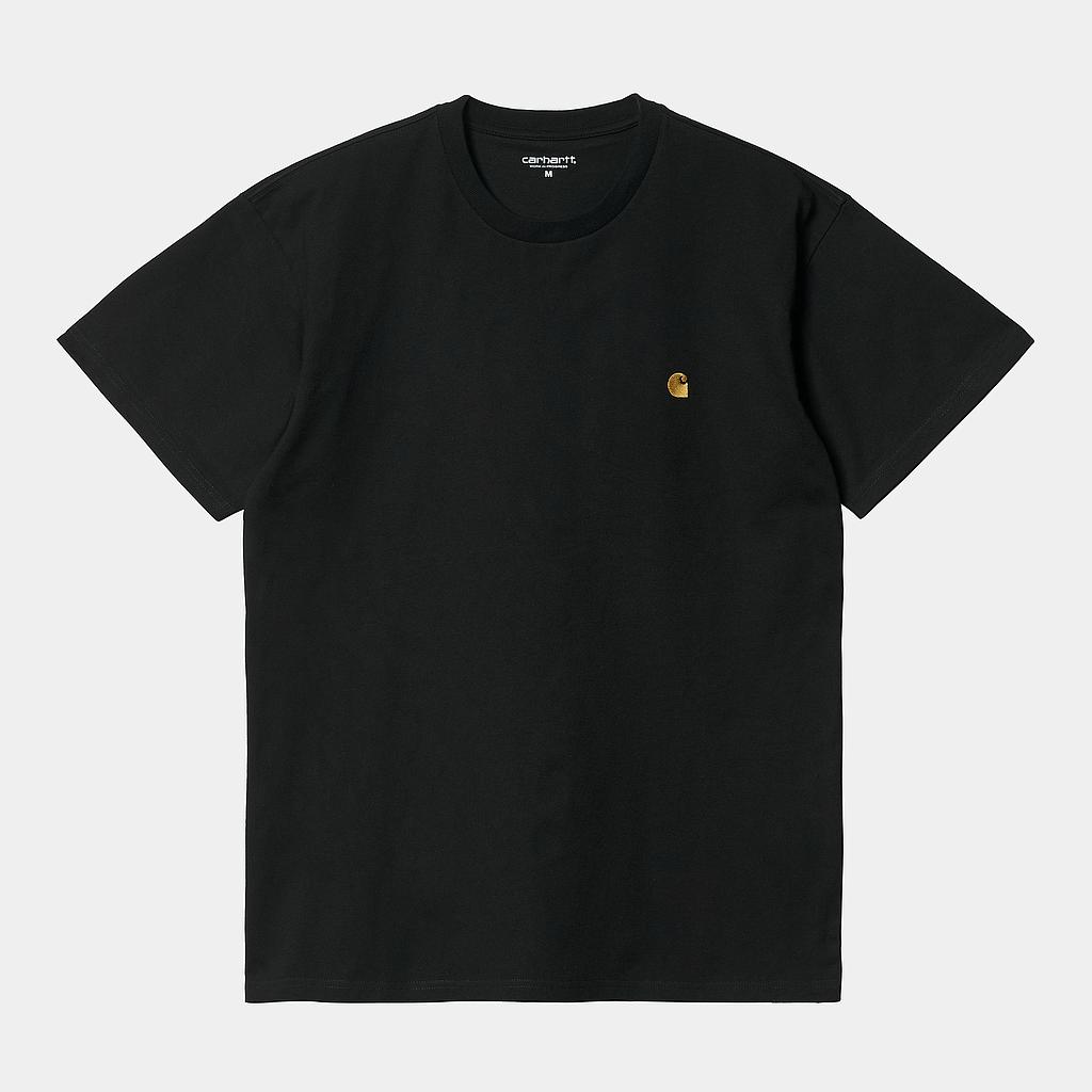 Camiseta Carhartt WIP Chase - Black/Gold