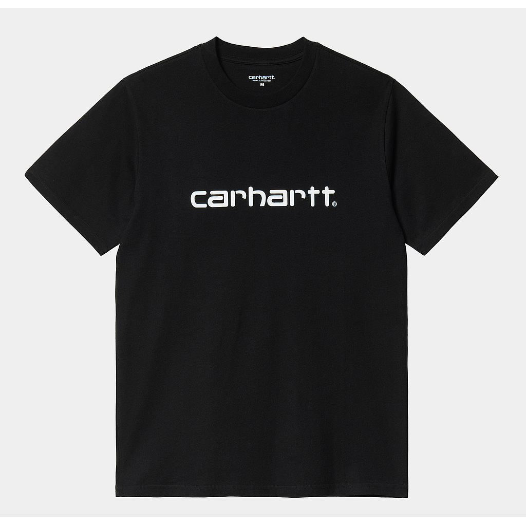 Camiseta Carhartt WIP Script - Black/White
