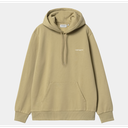 Sudadera con Capucha Carhartt WIP Script Embroidery - Agate/White