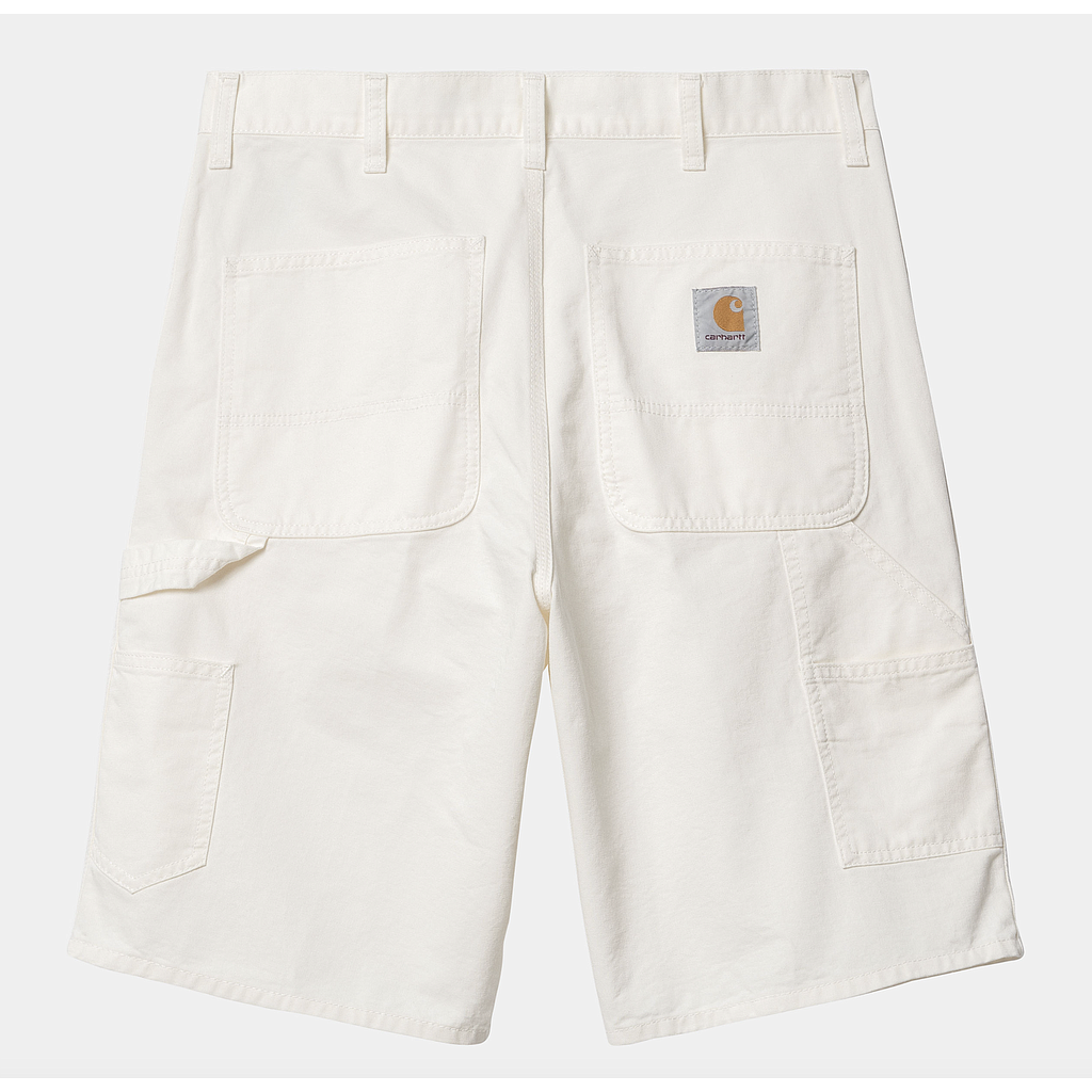 Pantalón Corto Carhartt WIP Single Knee - Off White (Rinsed)