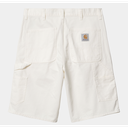 Pantalón Corto Carhartt WIP Single Knee - Off White (Rinsed)