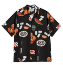 Camisa Carhartt WIP Isis Maria Dinner - Isis Maria Dinner AOP/Black