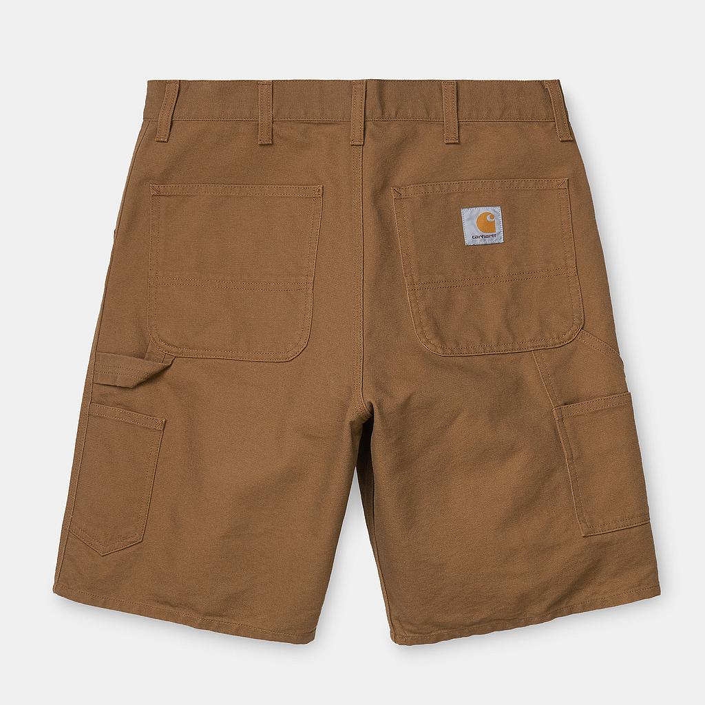 Pantalón Corto Carhartt WIP Double Knee - Hamilton Brown (rinsed)