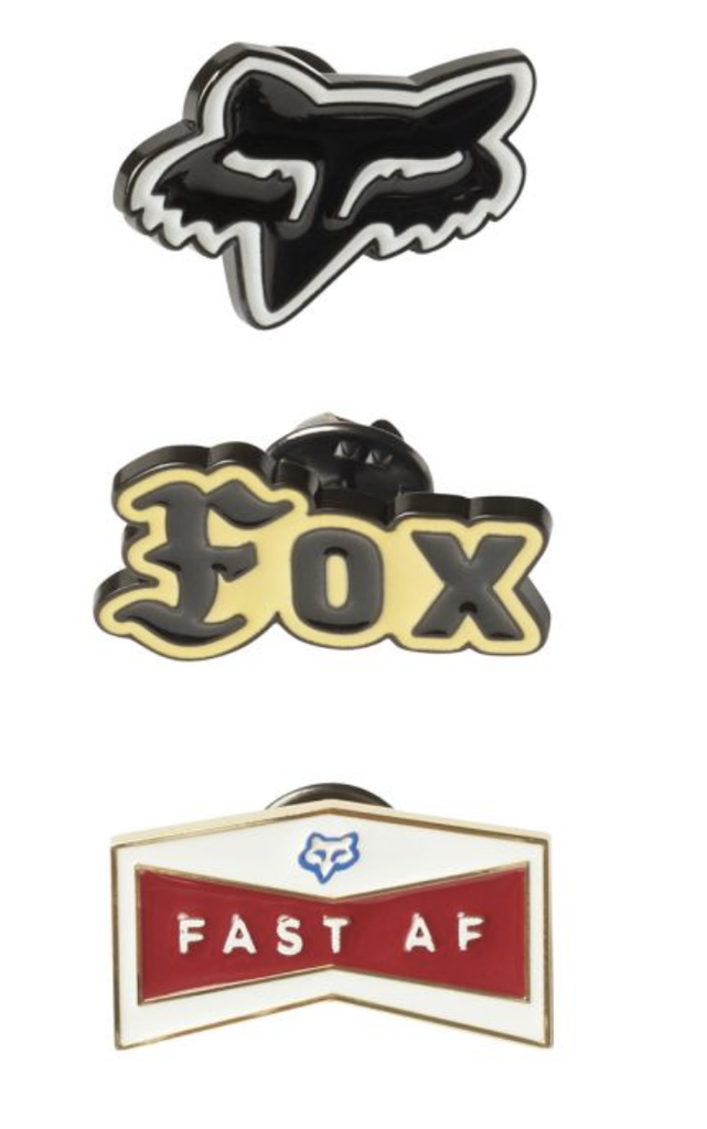 Pack de pines Fox Flat Track