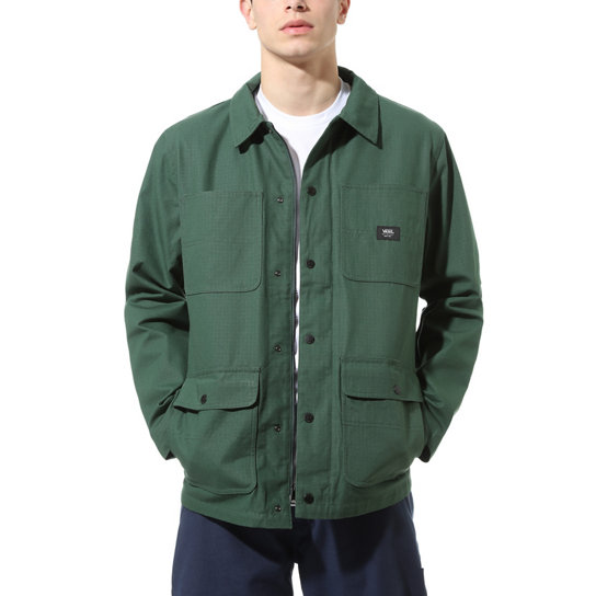 MN DRILL CHORE COAT - Pine Needle