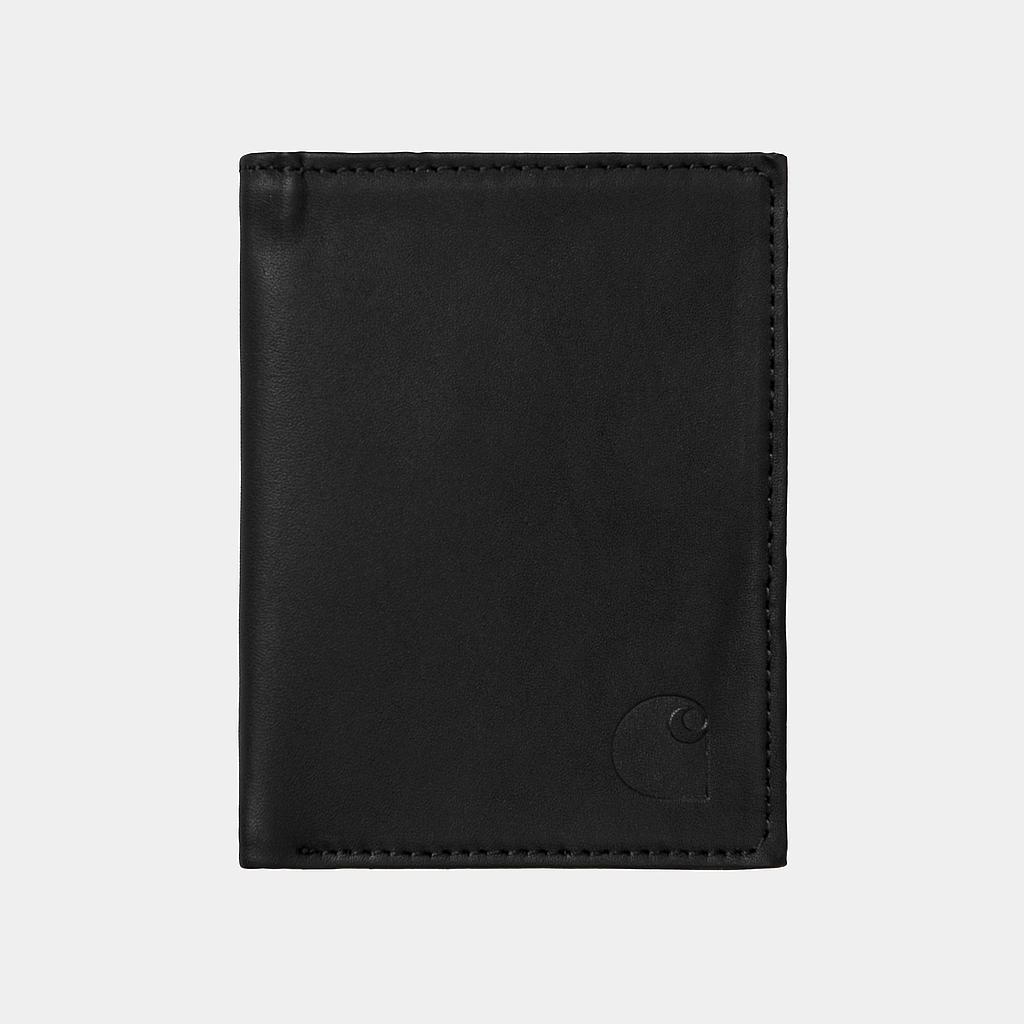 Leather Fold Wallet - Black