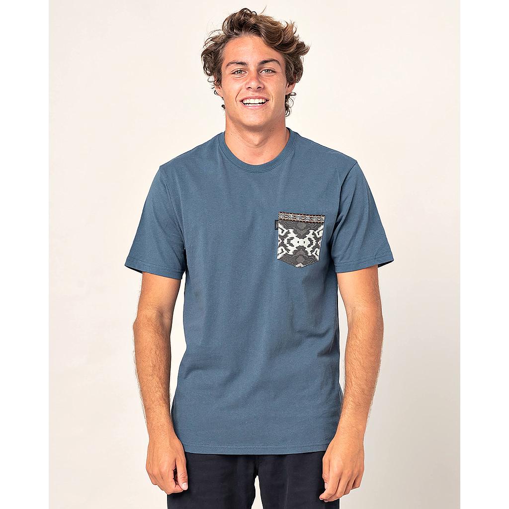 Camiseta Rip Curl Pocket Ica Tee - Washed Navy