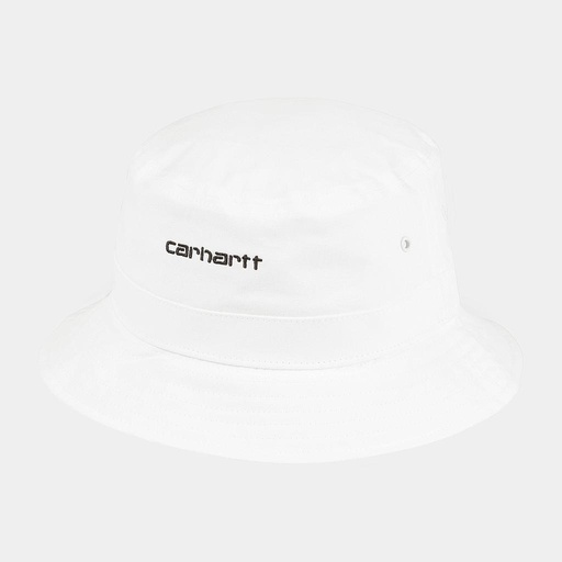 Gorro Carhartt Wip Script Bucket Hat - White/Black